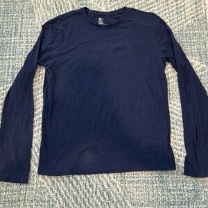 H&M Deep Blue Long Sleeve Tee